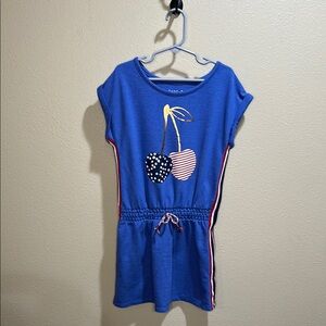 Cat & Jack size M 7/8 Cherry Patriotic Sundress